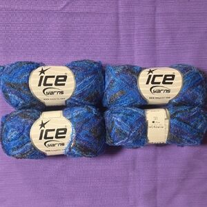 Ice Yarns Blue and Black Yarn Set
